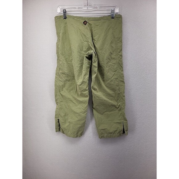 Prana Womens Pants Green Small S Crop Capri Pedal Pushers Casual Drawstring - Picture 15 of 16